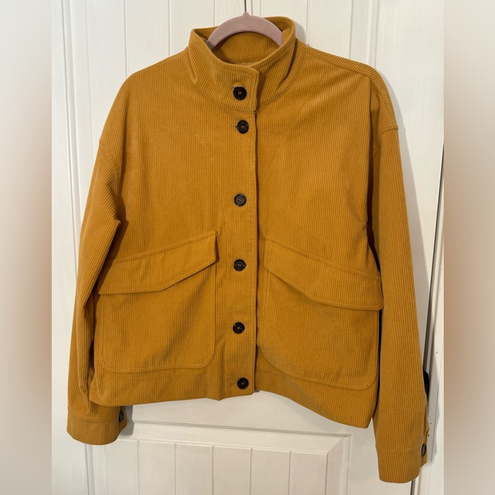 Avec Les Filles Mustard Corduroy Utility Jacket